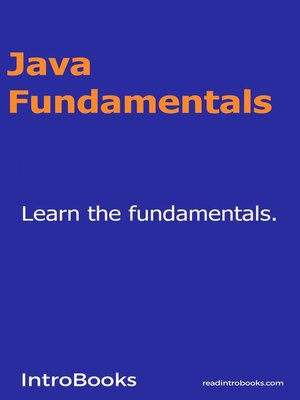 cover image of Java Fundamentals